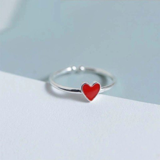Dame ring med hjerte D2985