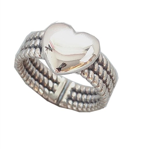 Dame ring med hjerte D971