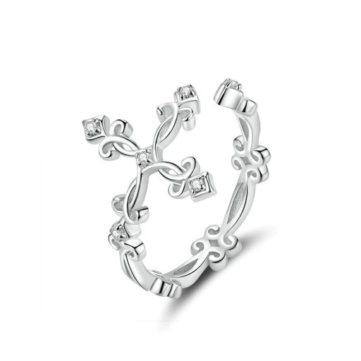 Dame ring med kors D1467