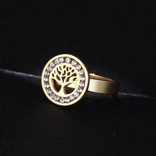 Dame ring med livets træ D2864