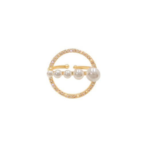 Dame ring med perle D2924