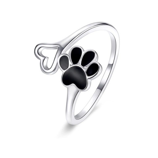 Dame ring med poteaftryk D1333