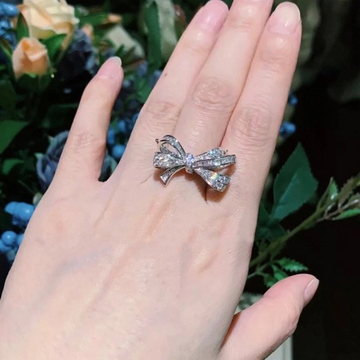 Dame ring med sløjfe D1271