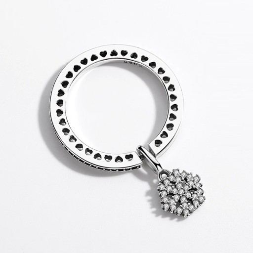 Dame ring med snefnug