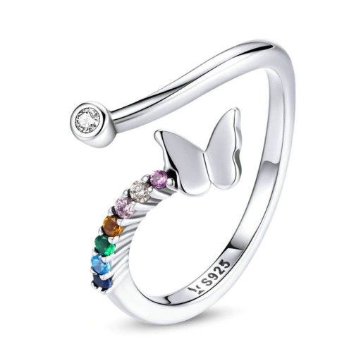 Dame ring med sommerfugl D2021