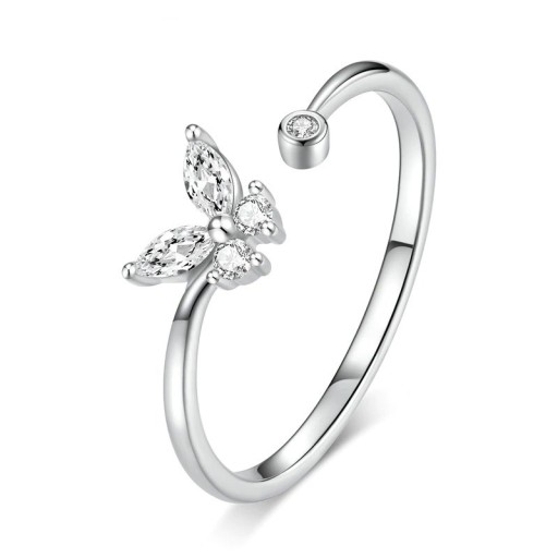 Dame ring med sommerfugl D2266