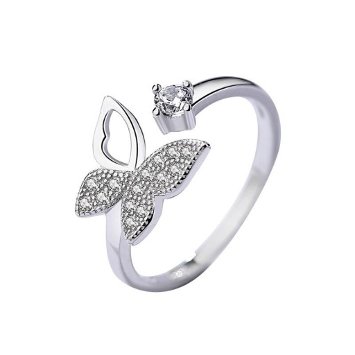 Dame ring med sommerfugl D2923