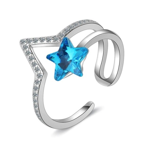 Dame ring med stjerne D1421