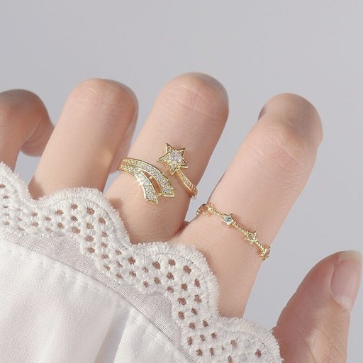 Dame ring med stjerne D1661
