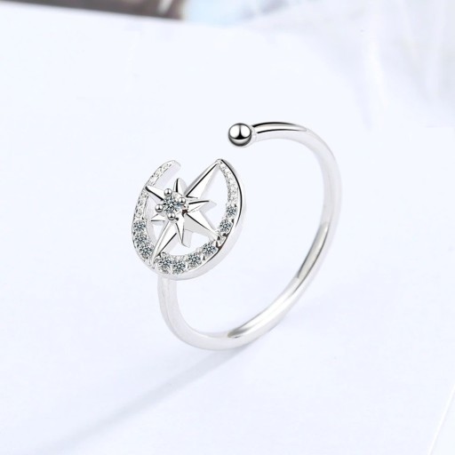 Dame ring med stjerne D2812