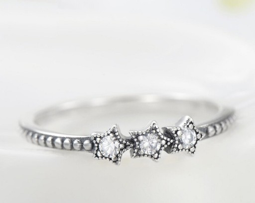 Dame ring med stjerner D1322