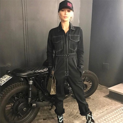 Dame skjortejumpsuit G154