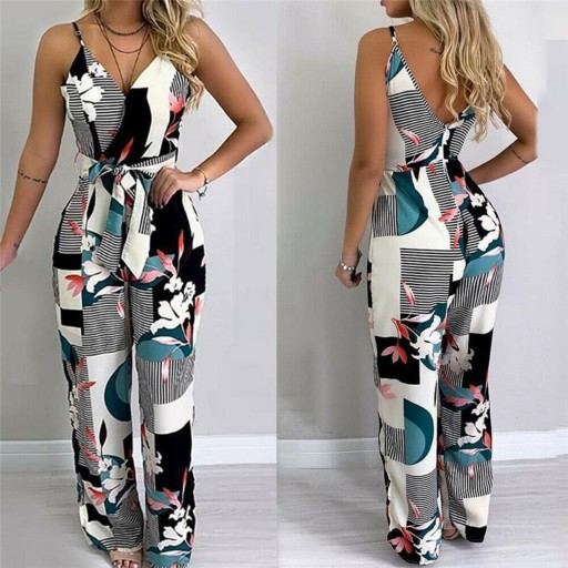 Dame sommerjumpsuit med stropper A2028