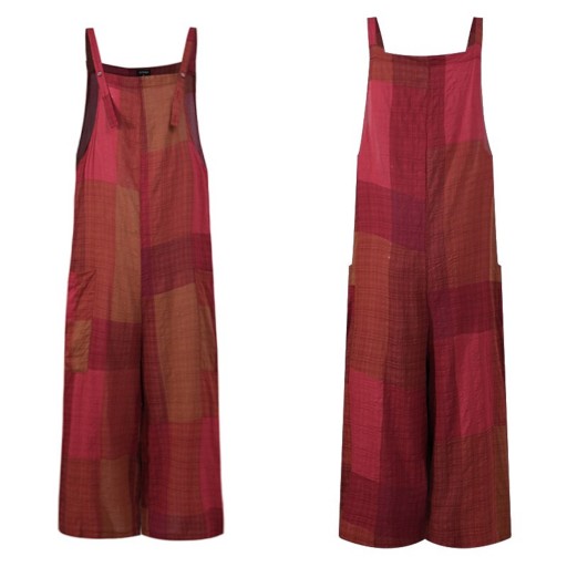 Dame sommerjumpsuit med trekvart længde