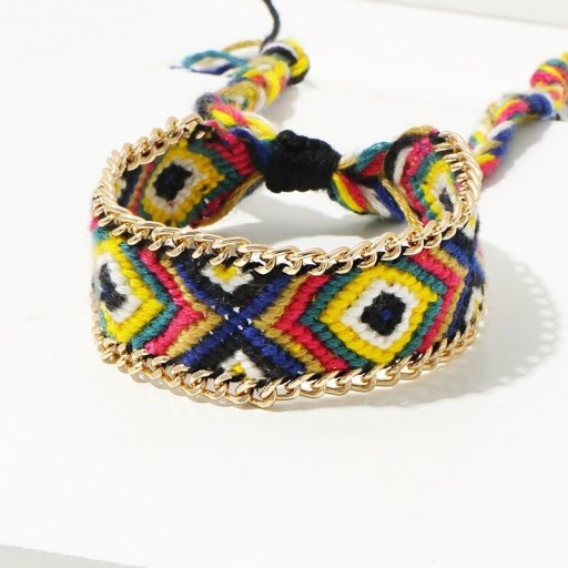 Dame strikket armbånd med øje H625