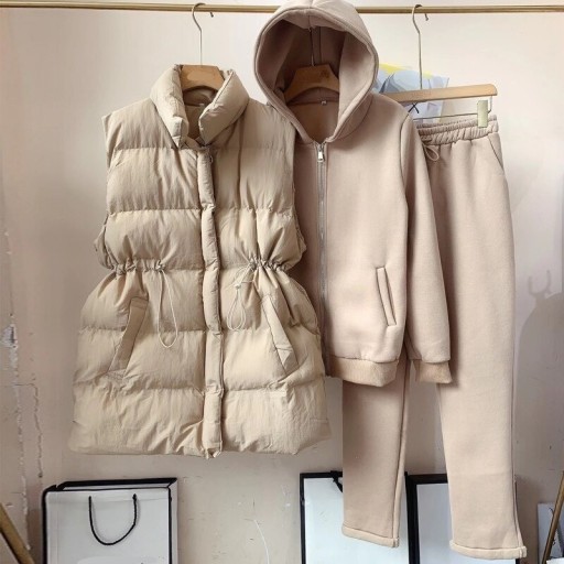 Dame sweatshirt, joggingbukser og vest