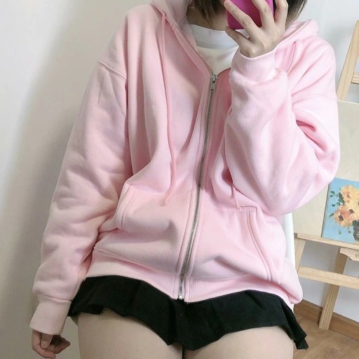 Dame sweatshirt lyserød P2450