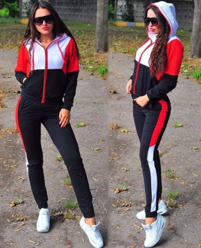 Dame sweatshirt og joggingbukser B1016