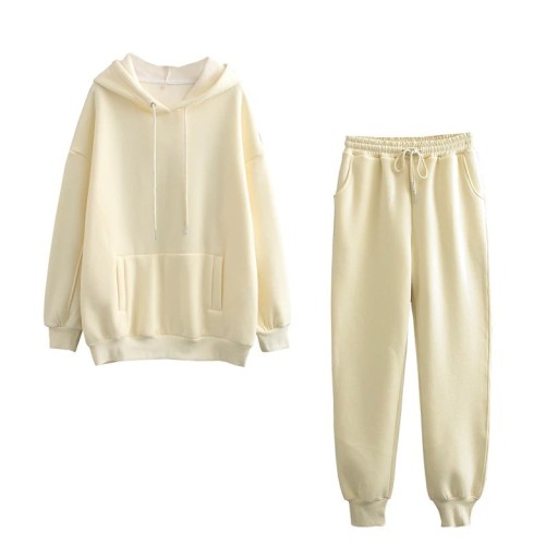 Dame sweatshirt og joggingbukser
