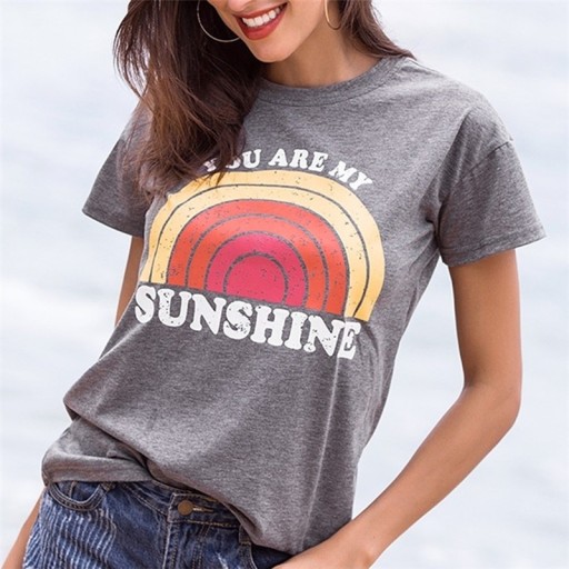 Dame T-shirt Du er min solskin