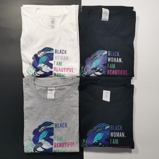 Dame-T-shirt med B96-tryk