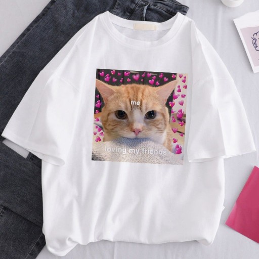 Dame T-shirt med dyreprint B332