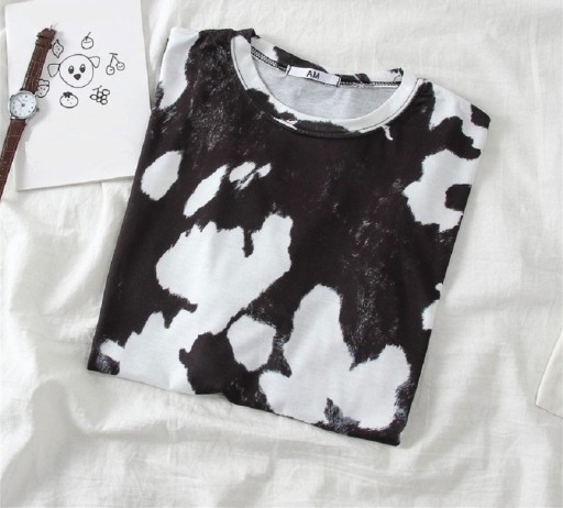 Dame t-shirt med pletter