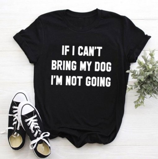 Dame T-shirt med sjovt print B249