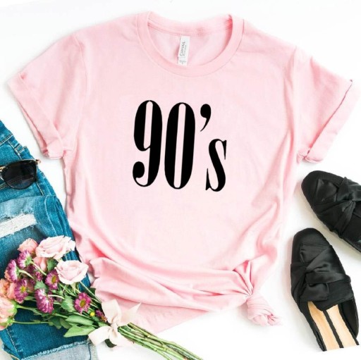 Dame T-shirt med tryk A381