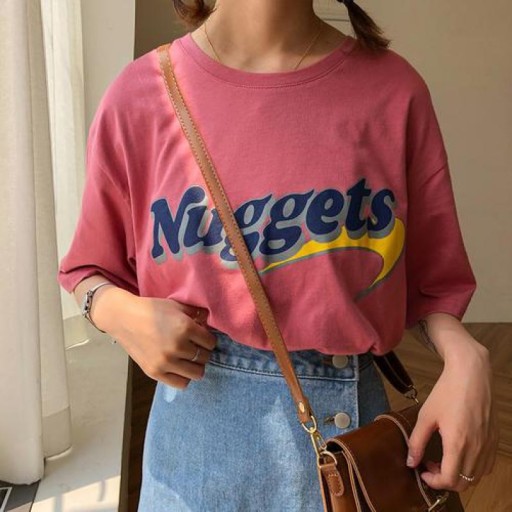 Dame T-shirt med tryk A816
