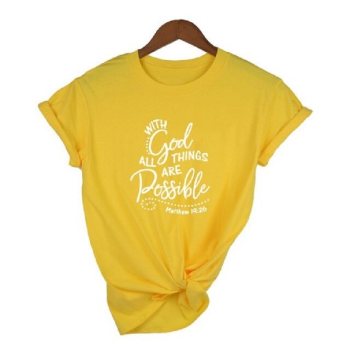 Dame T-shirt med tryk B298
