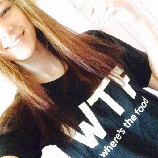 Dame-T-shirt med WTF-print