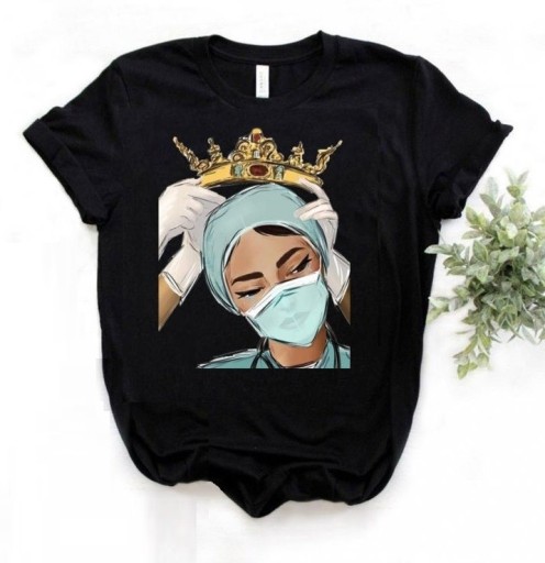 Dame-T-shirt til sygeplejersker A1273