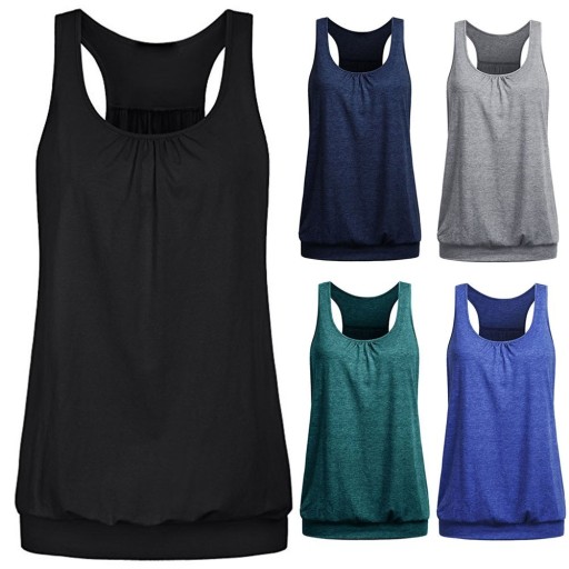 Dame tanktop med udskæring i ryggen B254