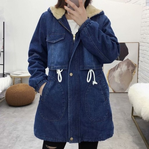 Dame vinterjeansjakke P2358