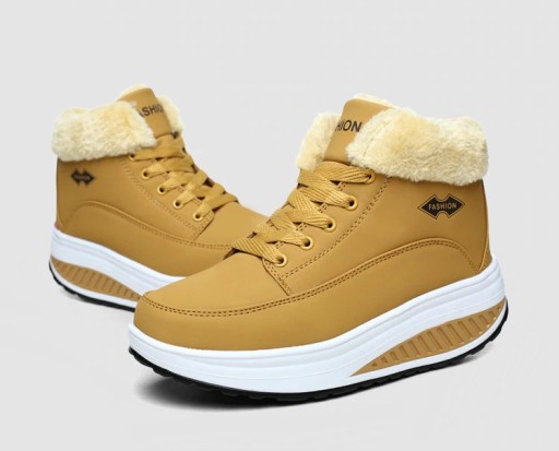 Dame vintersneakers med pels J1823