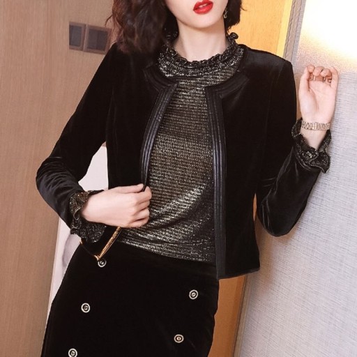 Dameblazer sort P2265