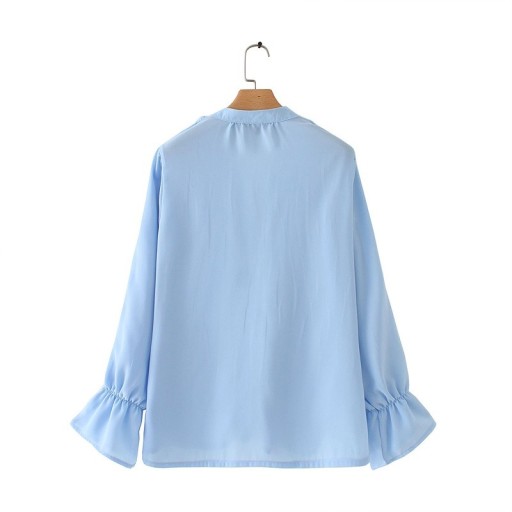 Damebluse med flæser Evelina