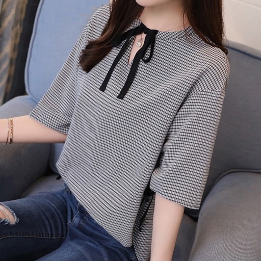 Damebluse med sløjfe Isabella