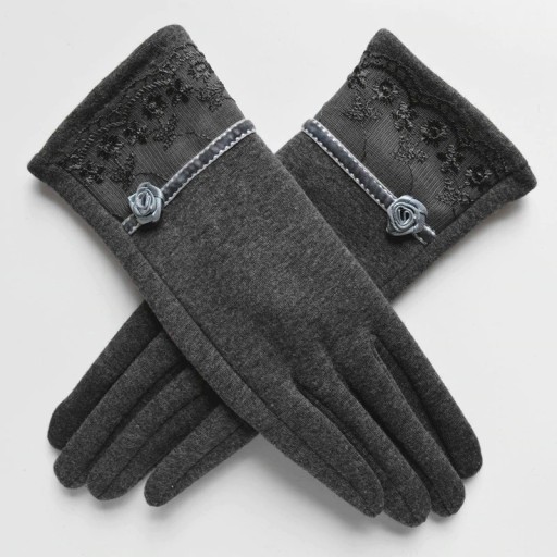 Damehandsker med blonder J3119