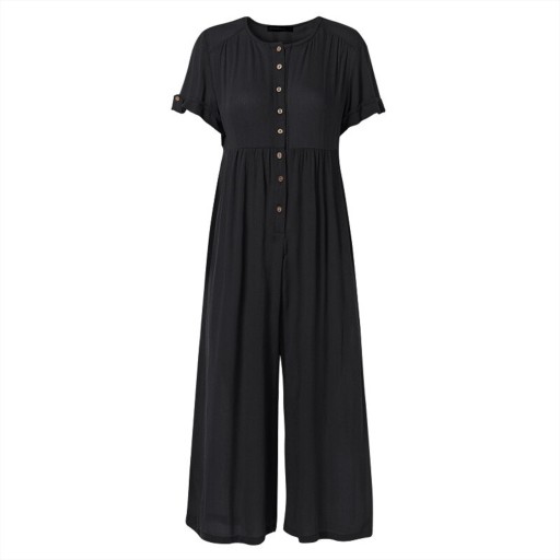 Damejumpsuit med knapper A2916
