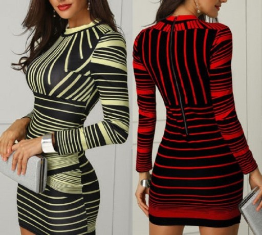 Damekjole med print A2796