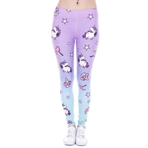 Dameleggings med enhjørninger