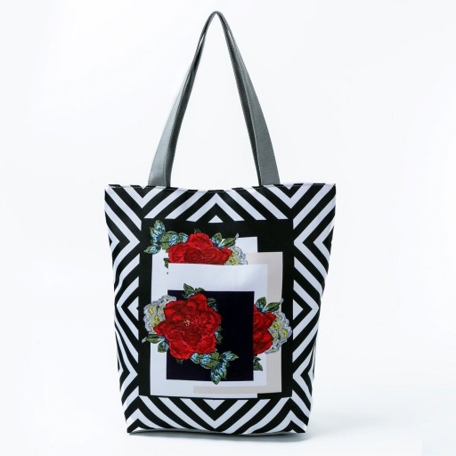 Damen-Canvas-Blumentasche