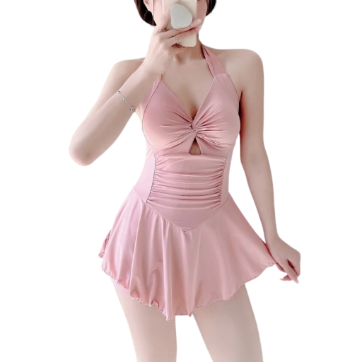 Damen Einteiler Badeanzug Dünne Träger V-Ausschnitt Ausschnitt an der Brust Polyester Spandex Sommer Strandmode