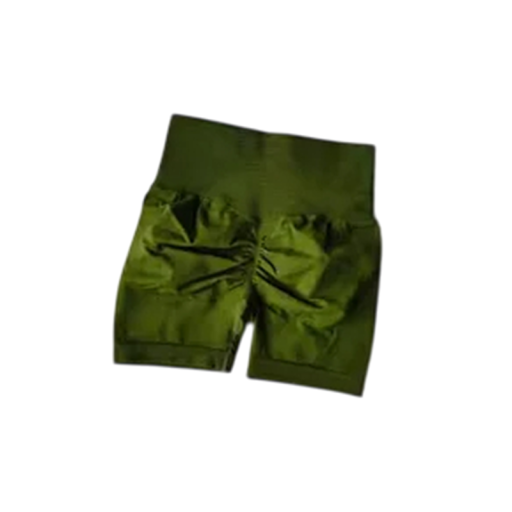 Damen Elastische Fitness Shorts Push-Up Effekt Cincher Taille Enge Sportshorts für Training Yoga Laufen Shaping Shorts fürs Fitnessstudio