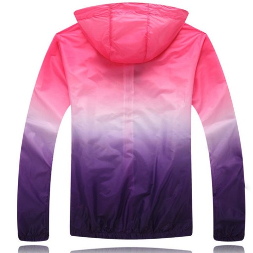 Damen Frühling/Herbst Regenbogenjacke J2327