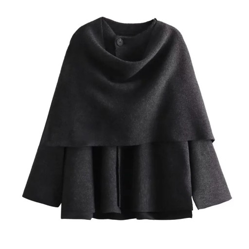 Damen Herbstjacke mit lockerer Passform Eleganter schichtbarer Kragen Stilvolle Stadtjacke Modische Oberbekleidung Lässige Kleidung für kalte Tage