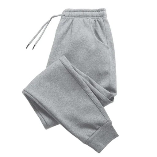 Damen Jogginghose mit Gummibund und verstellbarem Kordelzug, schmal zulaufenden Beinen, gerippten Bündchen an den Knöcheln und seitlichen Taschen