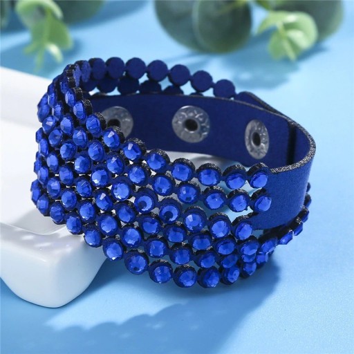 Damen-Lederarmband mit Steinen